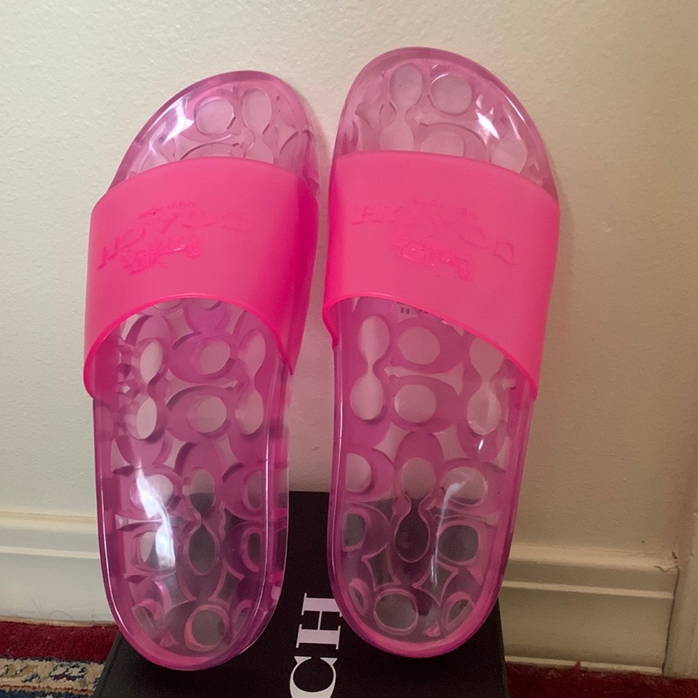 Coach Rubber Slide